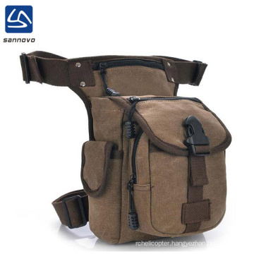 China manufacture multi-function outdoor sport canvas waist leg bag